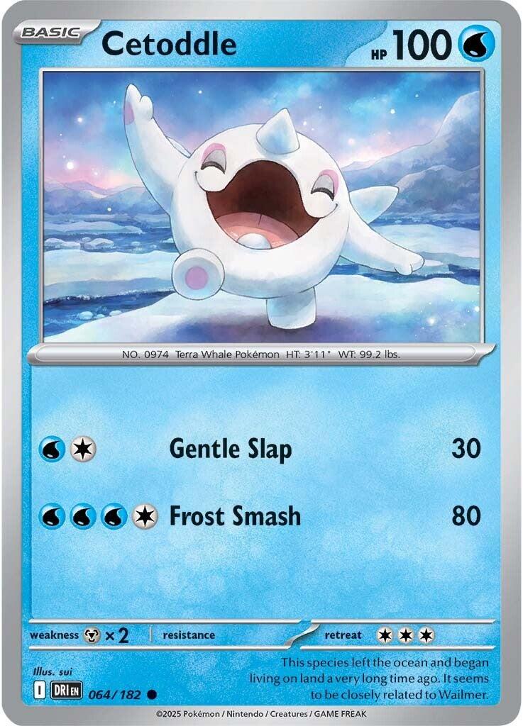 Destined Rivals Cetoddle Pokémon card